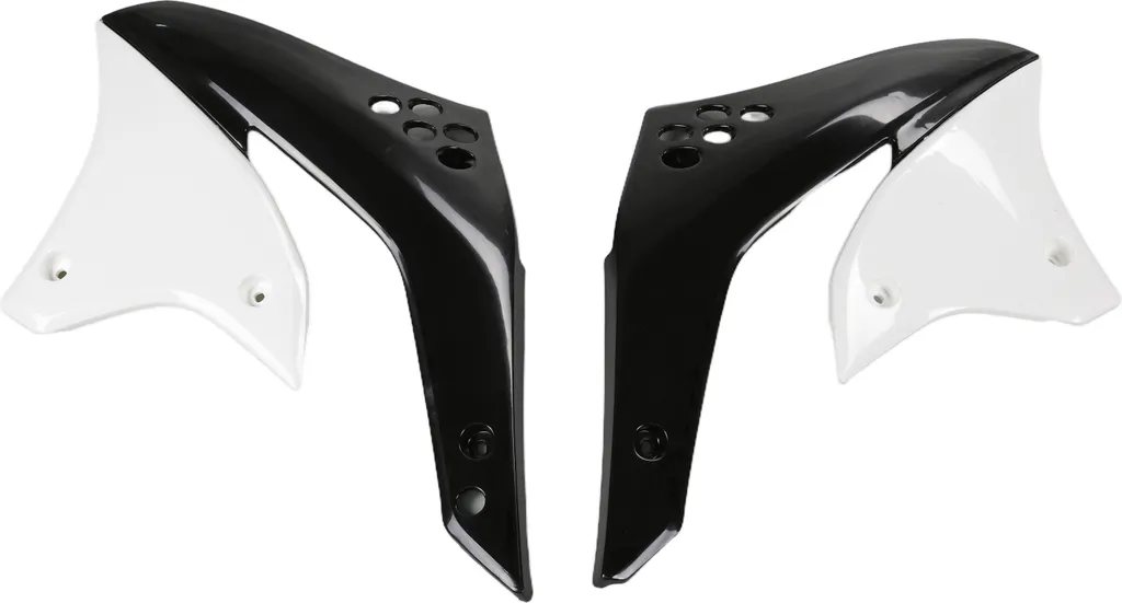 Cache-radiateur blanc UFO PLAST haute résistance pour Kawasaki KX
