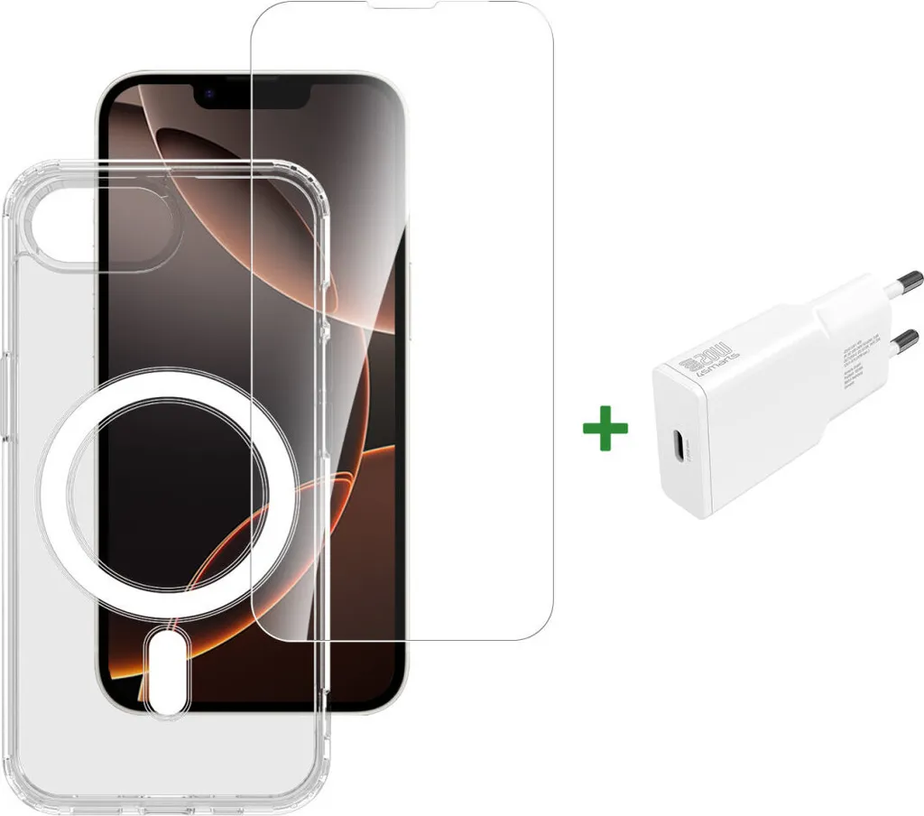 4smarts 3in1 iPhone SE 4 Set: Protezione Totale in Consegna Rapida