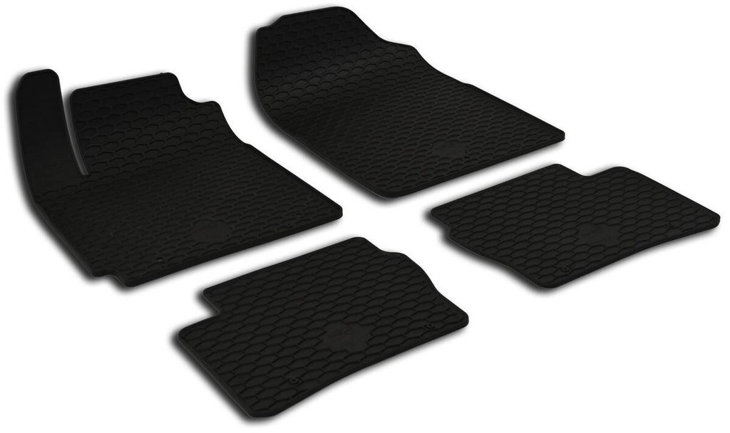 WALSER DirtGuard Gummi Fussmatten Auto für Kia Picanto (JA) 03/2017-Heute, 100% passgenaue Auto Fußmatten, robuste Universal Fußmatte Auto, Gumm...