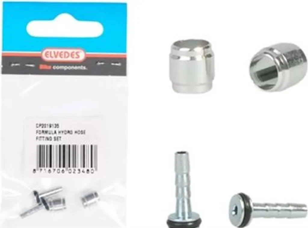 Kit Ogiva Elvedes Formula | 2 Pezzi Argento | Per Freni a Disco
