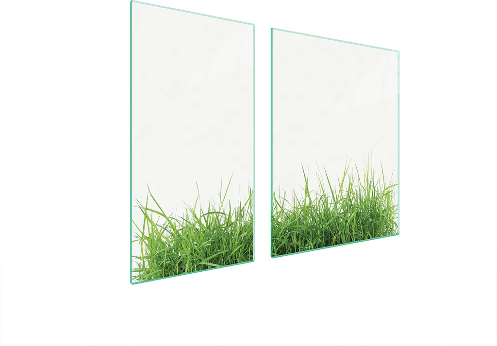 Offerta Set 2 Pezzi Piastre Copri Fornelli 90x52 Vetro Bianco Erba