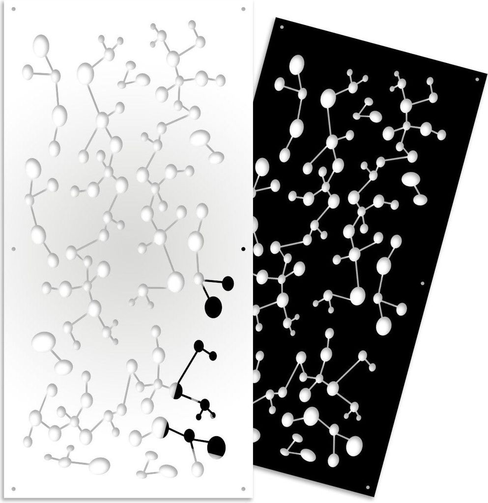 NANOTECH – Perforiertes PVC–Panel – Sonnenschutz 73x148 cm weiß