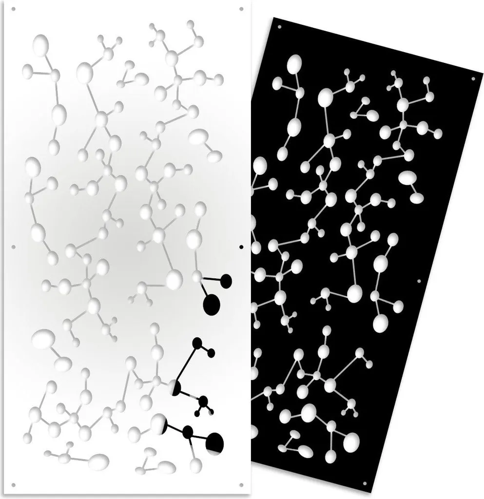 NANOTECH - Pannello in PVC traforato - Parasole 50x150 cm bianco