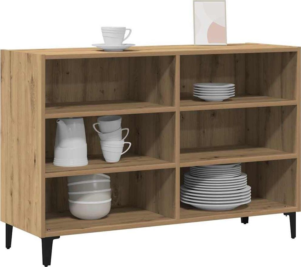 vidaXL Sideboard Artisan-Eiche 103,5x35x70 cm Holzwerkstoff