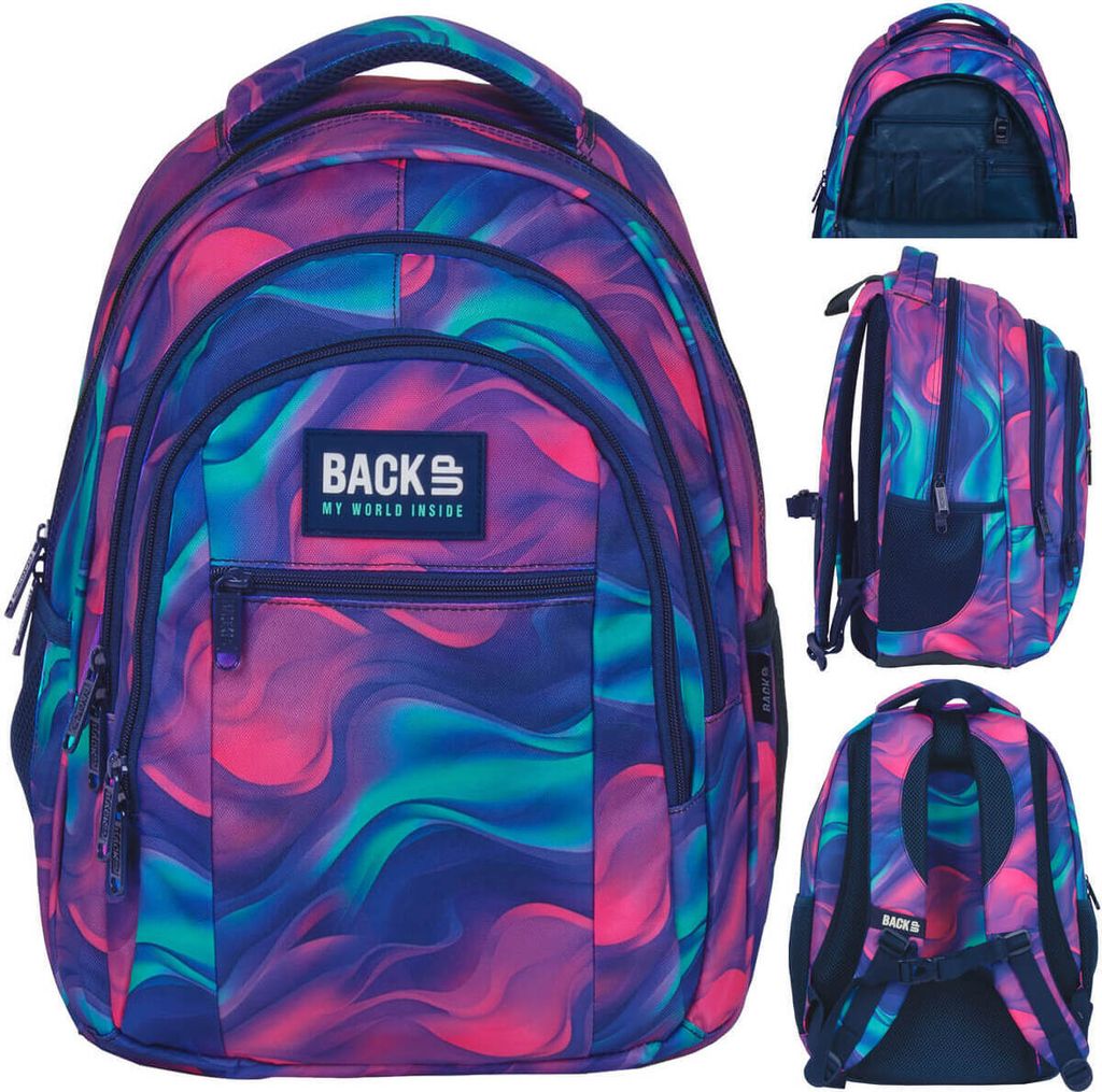Derform BACKUP Schulrucksack mit drei Fächern FÜR EINEN Produktbild 