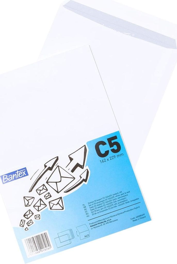 Bantex C5 Hk Umschlag Weiss (50) 400089389