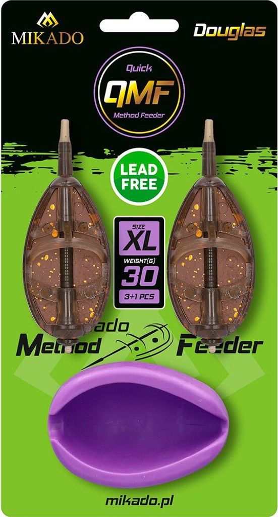 Mikado Method Feeder "Douglas" Q.m.f. Korb Set XL Set - 2x50g + Form