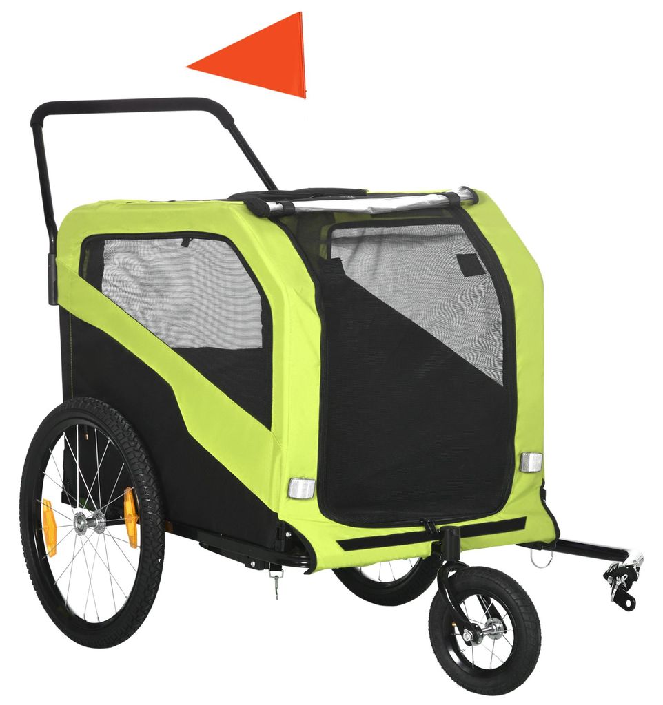 PawHut 2-in-1 Hundeanhänger Fahrradanhänger für Hunde Produktbild 