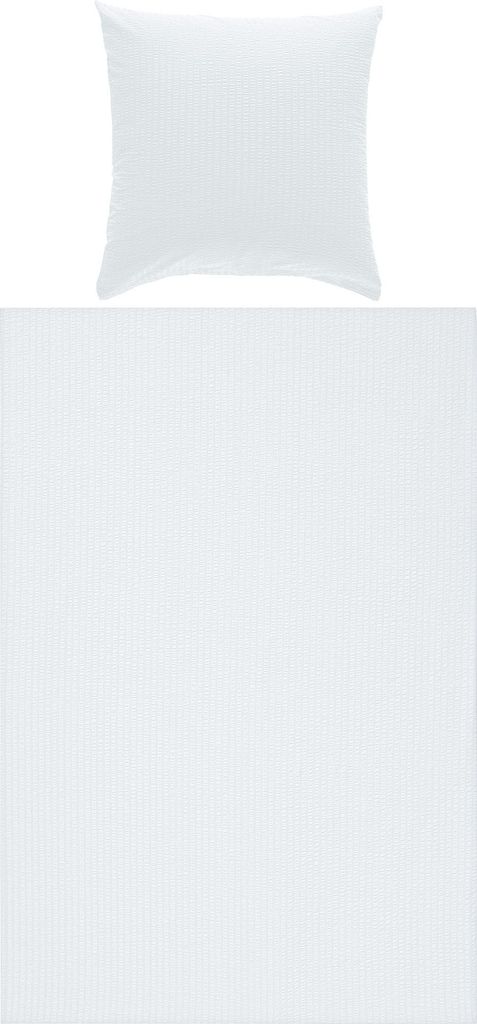 Erwin Müller Bettwäsche Rosenheim" mit Hotelverschluss weiß 1x 135x200 cm + 1x 80x80 cm"