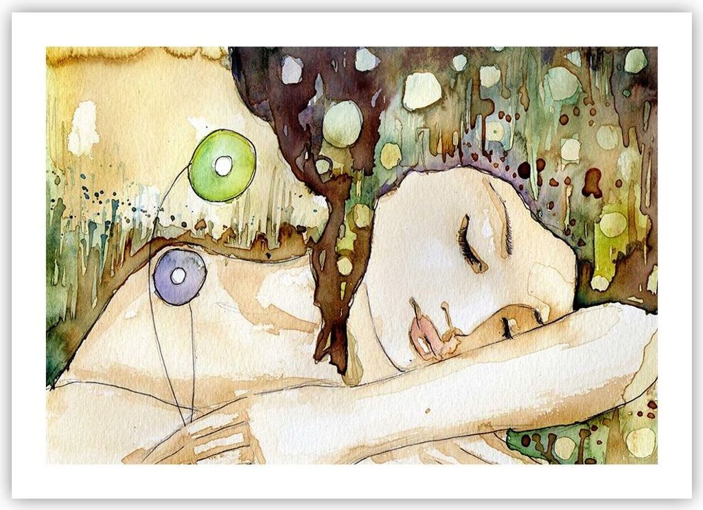 Poster - Poster ohne Rahmen - Frau modern - 70x50 cm - Wand Bild - Wanddeko - Wandbilder - Kunstposter - Wandposter - Bilder - Kunstdruck - Wanddek...