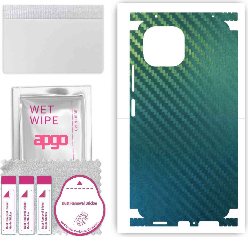 apgo Rückseite + Seiten Schutzfolie, Skin, kompatibel mit Xiaomi Mi 11 Lite, Hinten Displayschutzfolie aus Vinylfolie, kratzfest, einfache Montage...