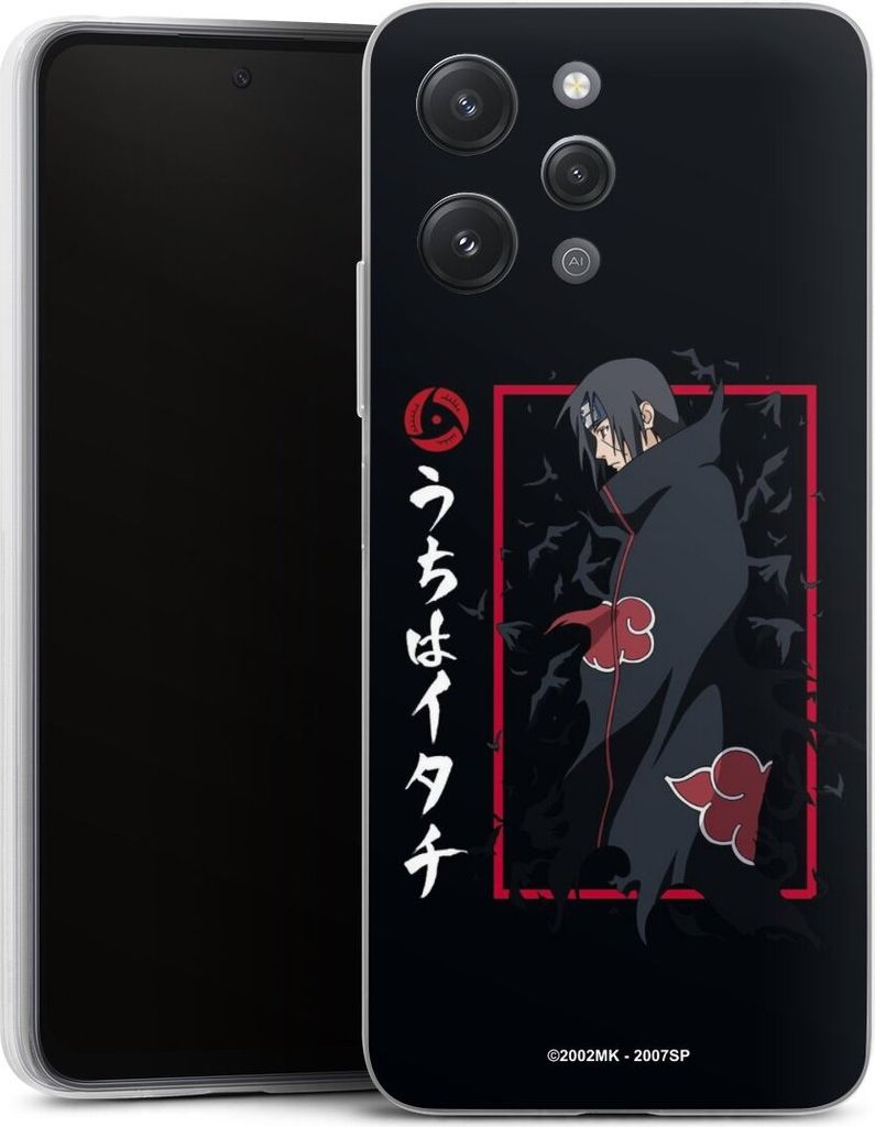 DeinDesign Slim Hülle für Xiaomi Redmi 12 Silikon Case Ultra Dünn Handyhülle Naruto Shippuden Offizielles Lizenzprodukt Itachi Uchiha