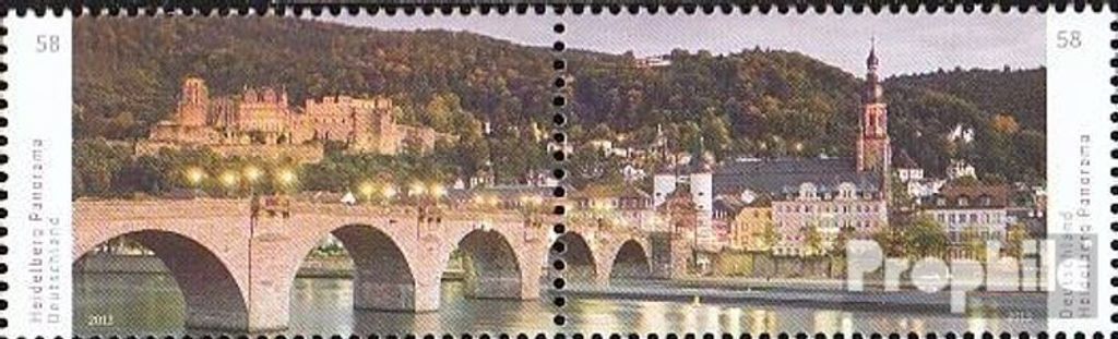 Briefmarken BRD (BR.Deutschland) 2013 Mi 3028-3029 Paar (kompl.Ausg.) gestempelt Deutschlands Panoramen