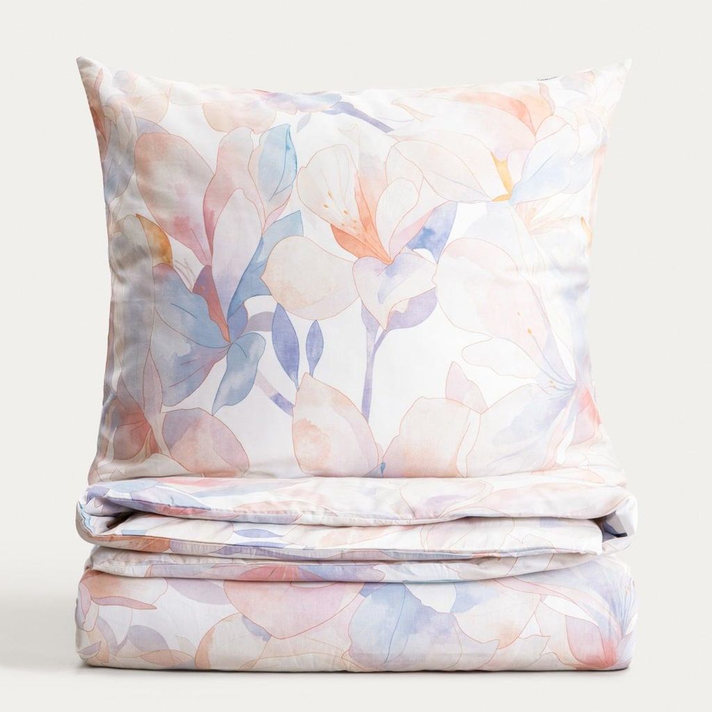 HOMLA ROSA florale Satin-Bettwäsche 140x200 + 1*70x80 cm