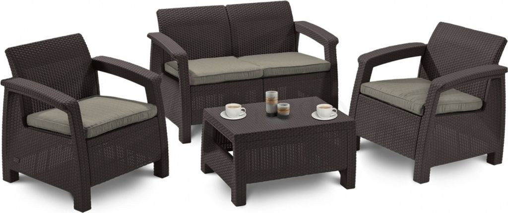 Zahradní set Allibert Corfu Brown Obrázek produktu 