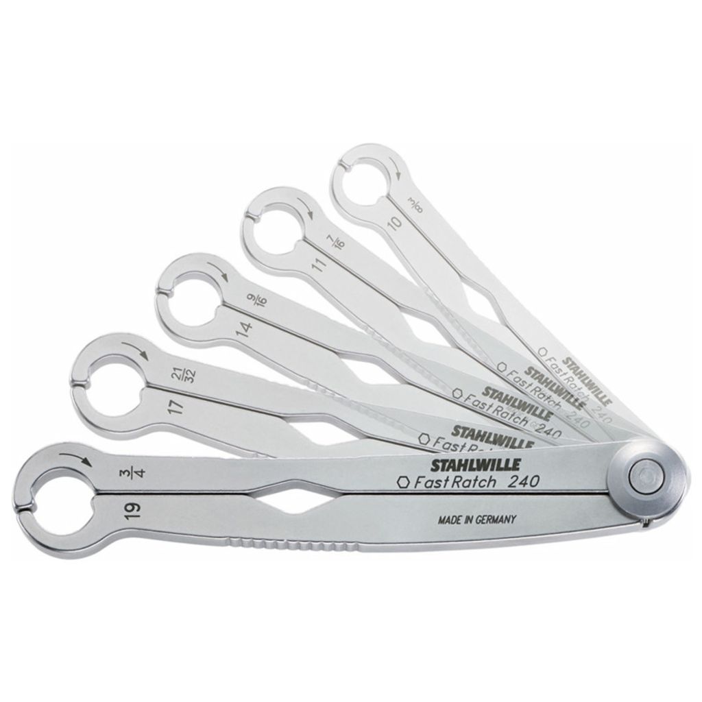 STAHLWILLE Ratschenschlüssel-Satz FastRatch 240/6 8-19 6 St.