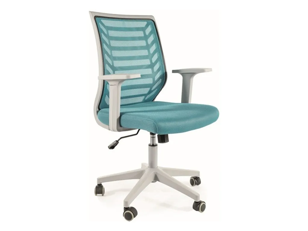 Fauteuil pivotant JACIRA bleu : Gagnez en mobilité et confort au quotidien