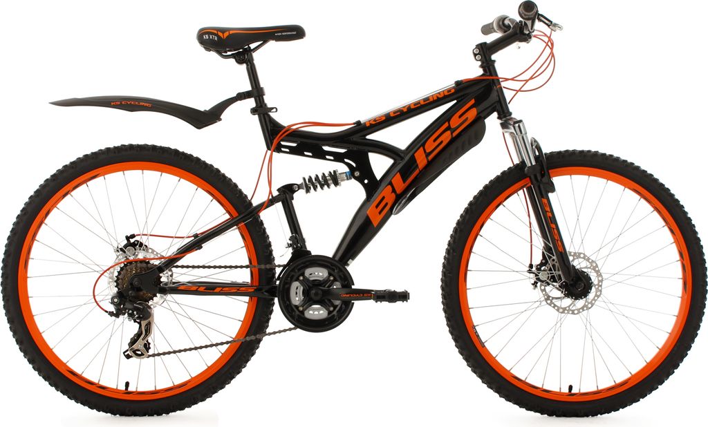 KS Cycling Fully Mountainbike Bliss 26 Zoll schwarz-orange Produktbild 