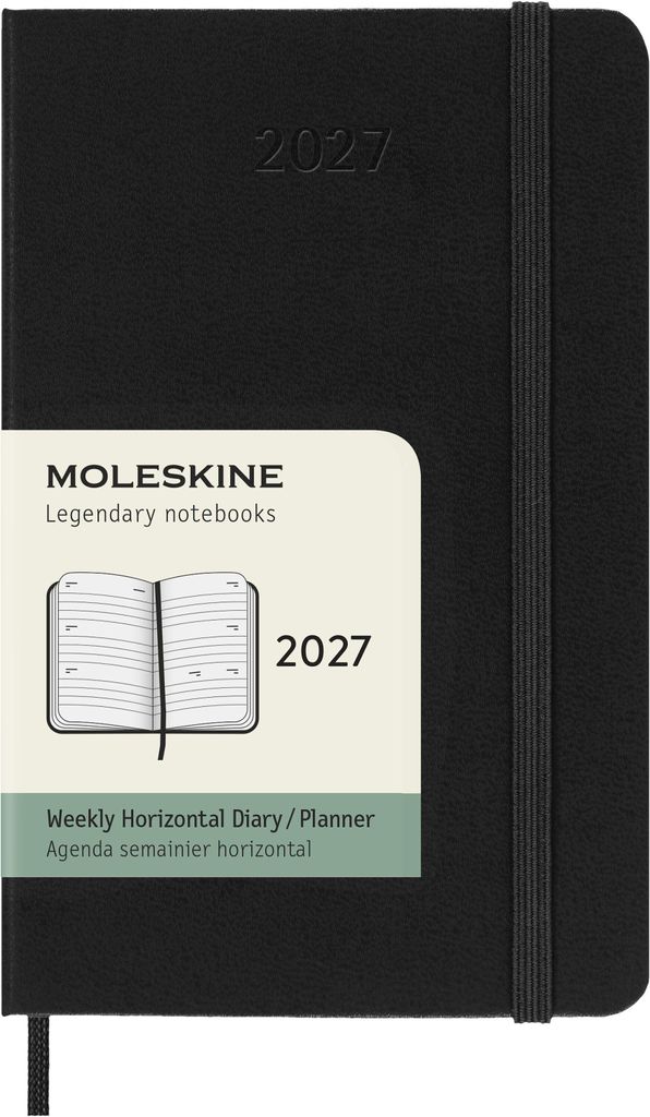 Moleskine 12 Monate Wochenkalender 2027, Pocket/A6, 1 Wo = Produktbild 