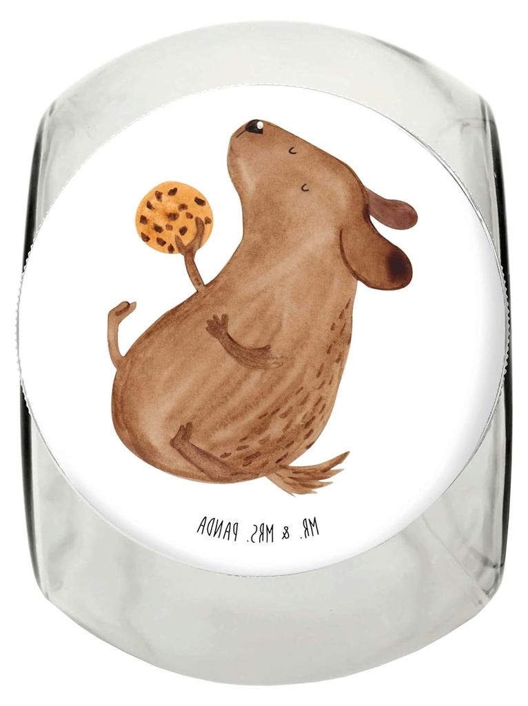 Bonbonglas Hund Keks 870ml - Geschenk, Sprüche, Aufbewahrungsdose, Vorratsbehälter, Hundesnacks