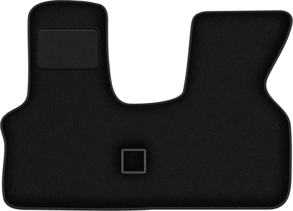 Wielganizator tappetini auto velours anteriori adatto per Volkswagen Transporter T4 (1992-2003, furgone) neri, set 2 pz, con fissaggi