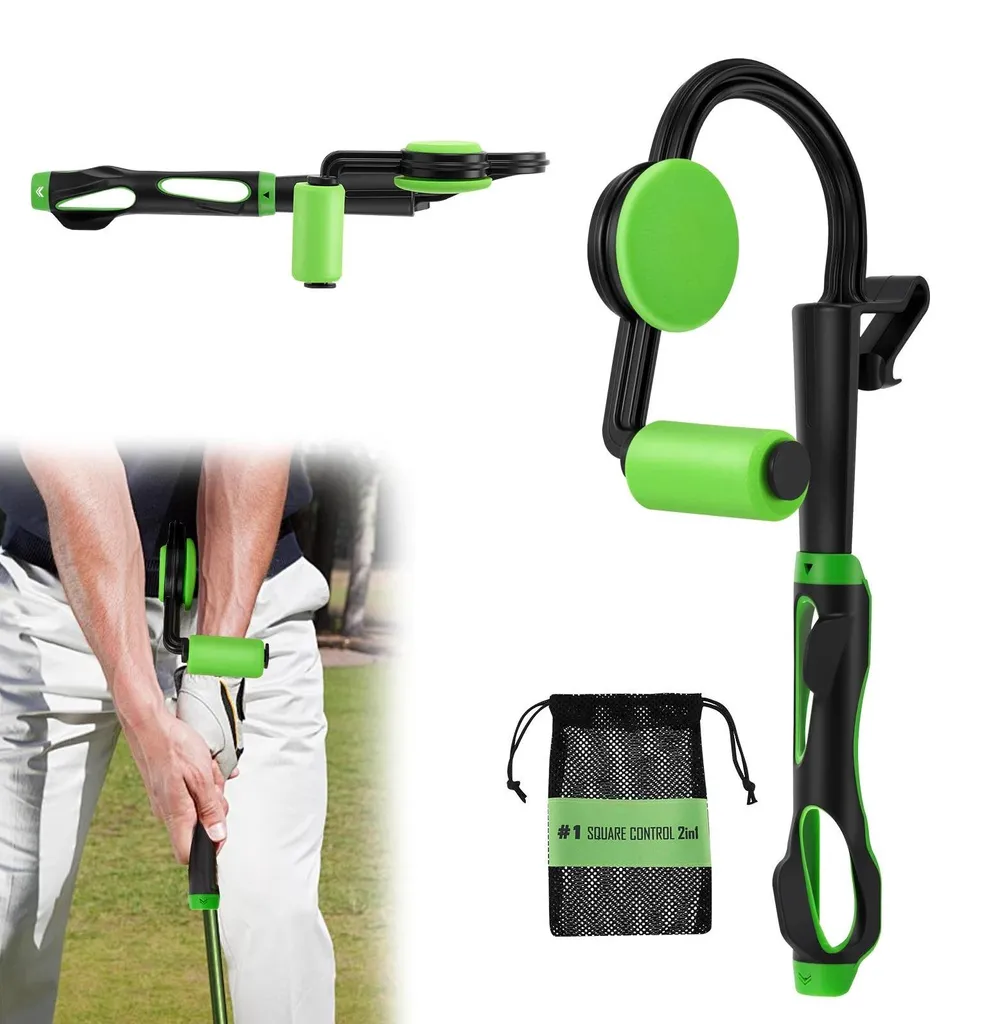 Entraîneur de swing de golf avec guidage de prise pour droitier 26cm