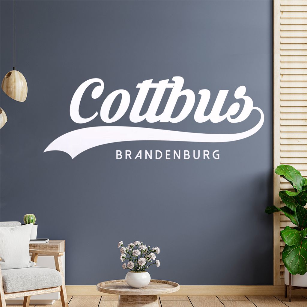 Cottbus Brandenburg Wandtattoo Wandaufkleber Wall Sticker - Dekoration, Küche, Wohnzimmer, Schlafzimmer, Badezimmer