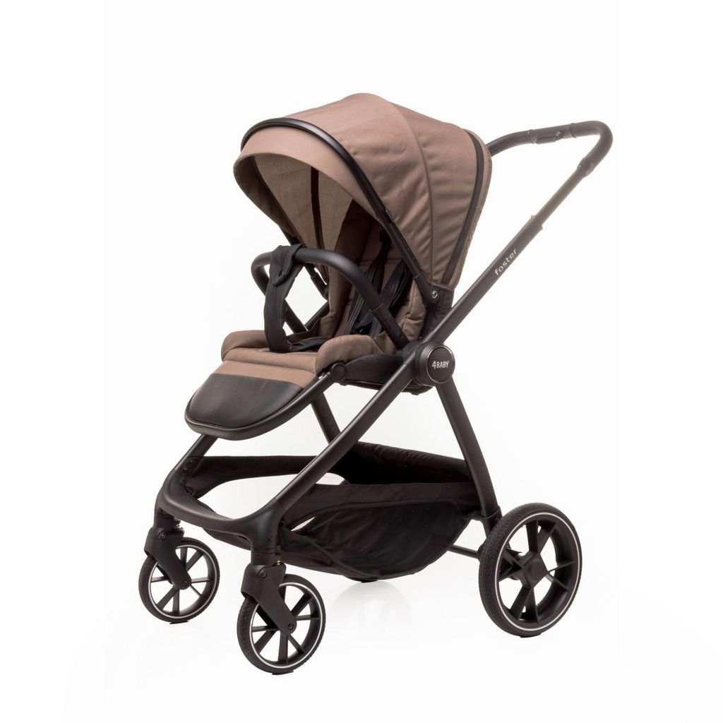 4Baby | Kinderwagen - Buggy Kinderwagen - Mokka - drehbarer Produktbild 