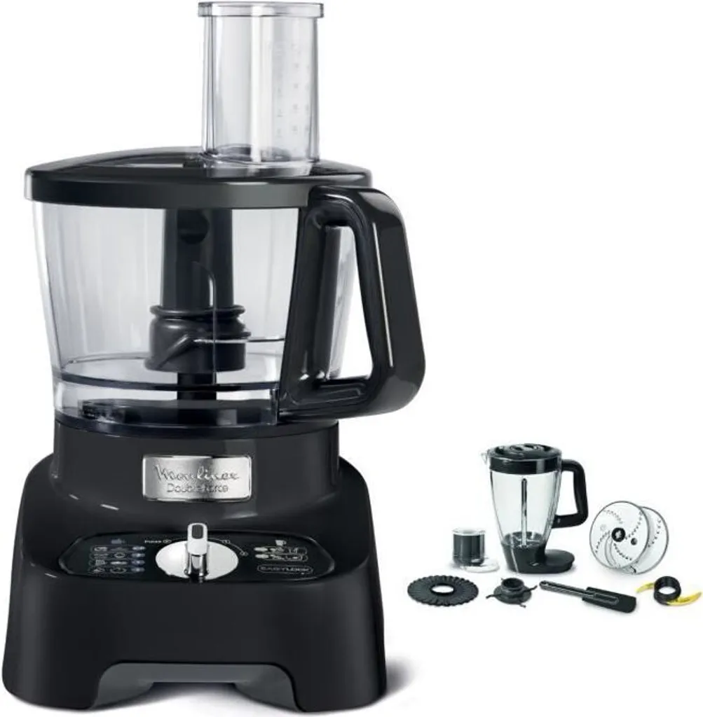 Robot de cuisine Moulinex FP8218 anti-fatigue 1000W 3L compact noir