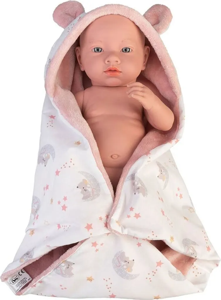 Famosa Véritable Bébé Rose avec Couverture 40 cm - Poupée One Size