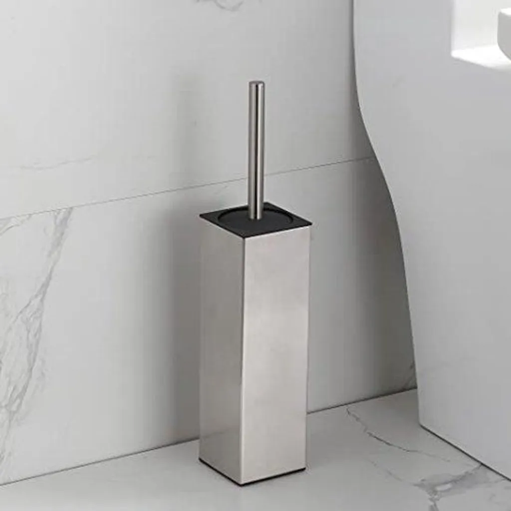 Porte-brosse WC inox SUS304 anti-odeur et facile à nettoyer mural