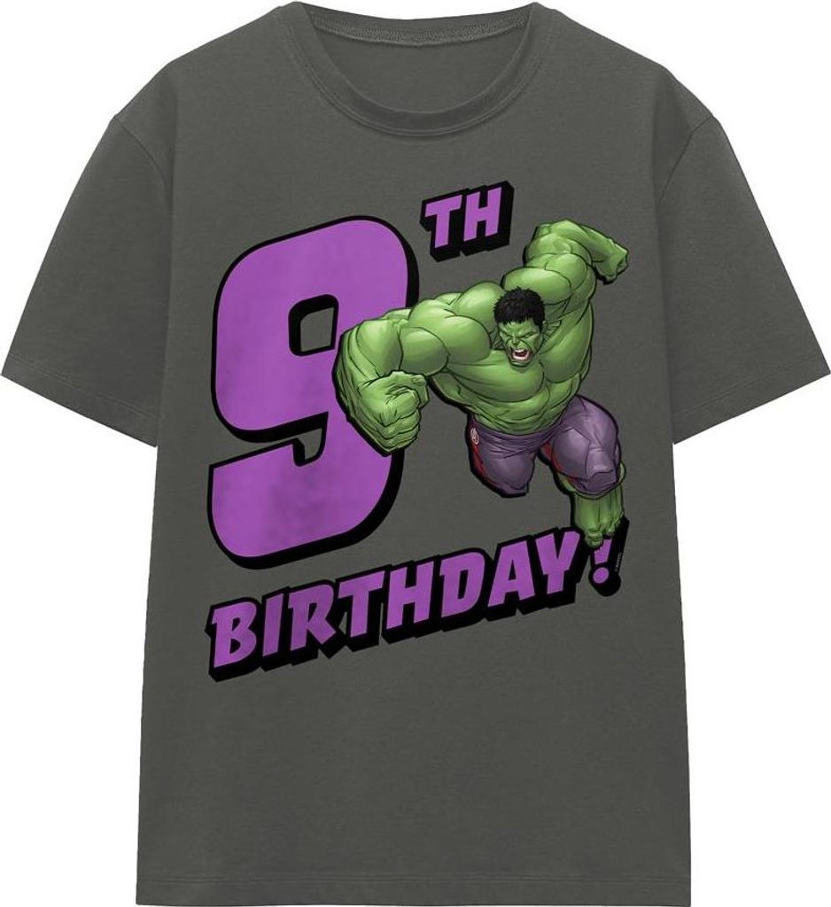 The Incredible Hulk - T-Shirt für Damen, 9 Geburtstag TV25410 (L) (Holzkohle)