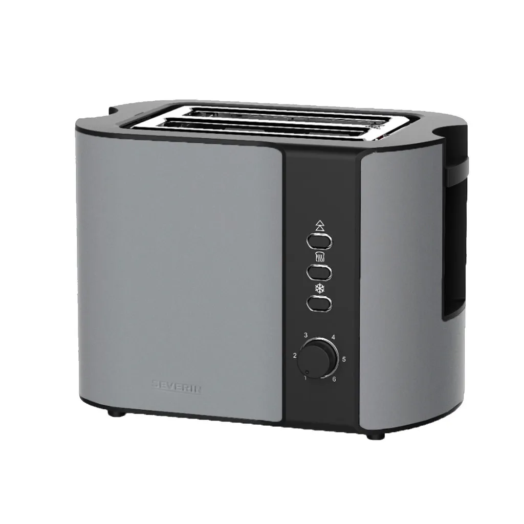 Grille-pain Severin AT 9573 Anthracite 800W : Toaster 2 Fentes Compact