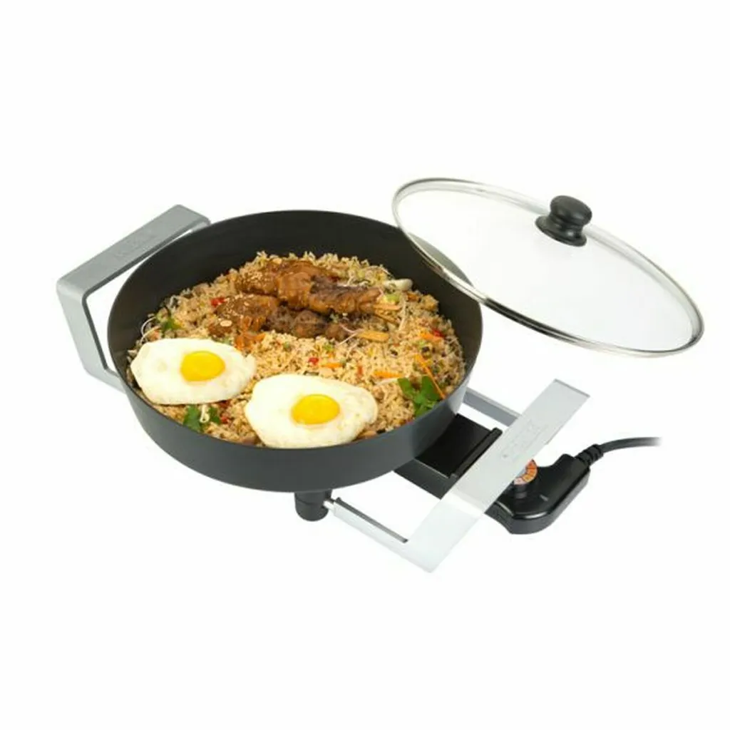 Bourgini 23163030 Casseruola Elettrica Grigia 6L - Multifunzione 1800W