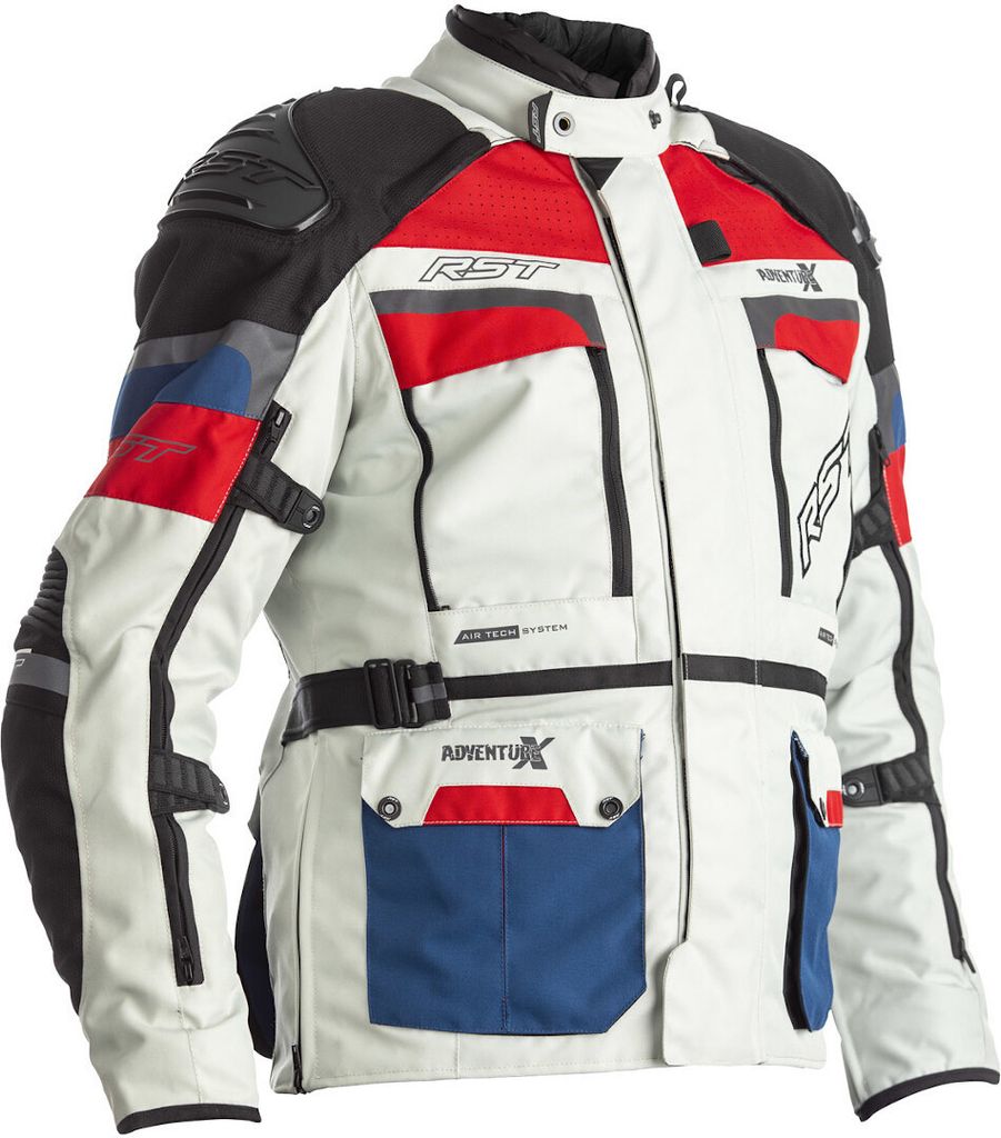RST Adventure-X Motorrad Textiljacke (White/Blue/Red,S)