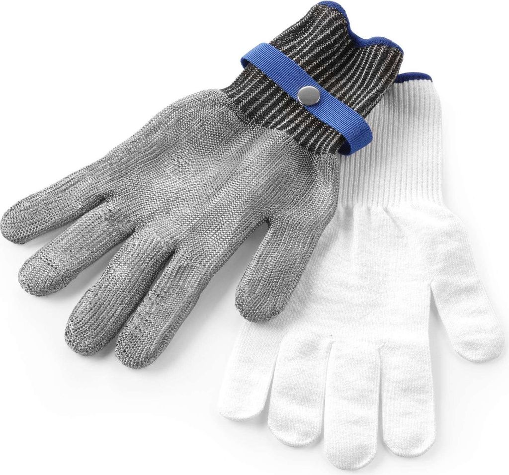 Edelstahl Anti-Kratz Küchenhandschuh Größe L - Hendi 556672