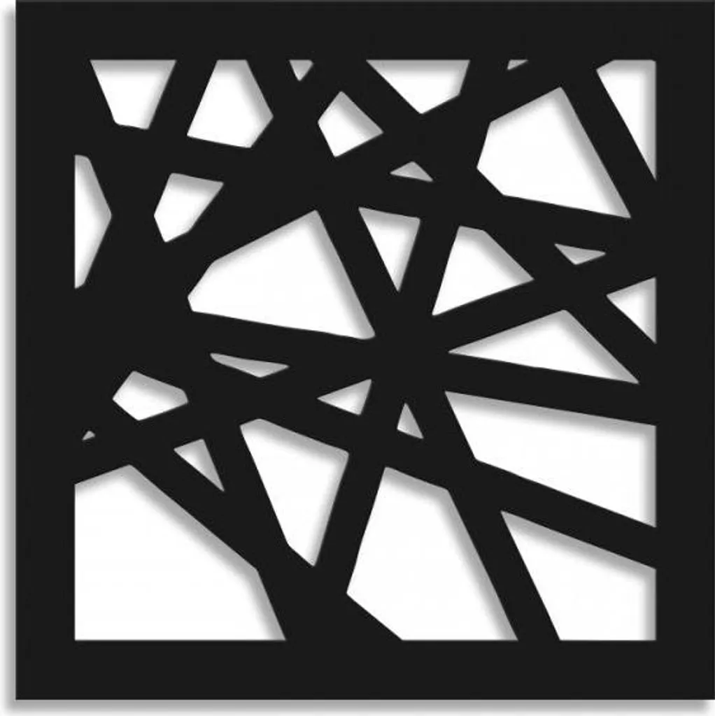 Pannello Traforato DIAGONAL MEDIUM Nero PVC 98x98 - Qualità Top