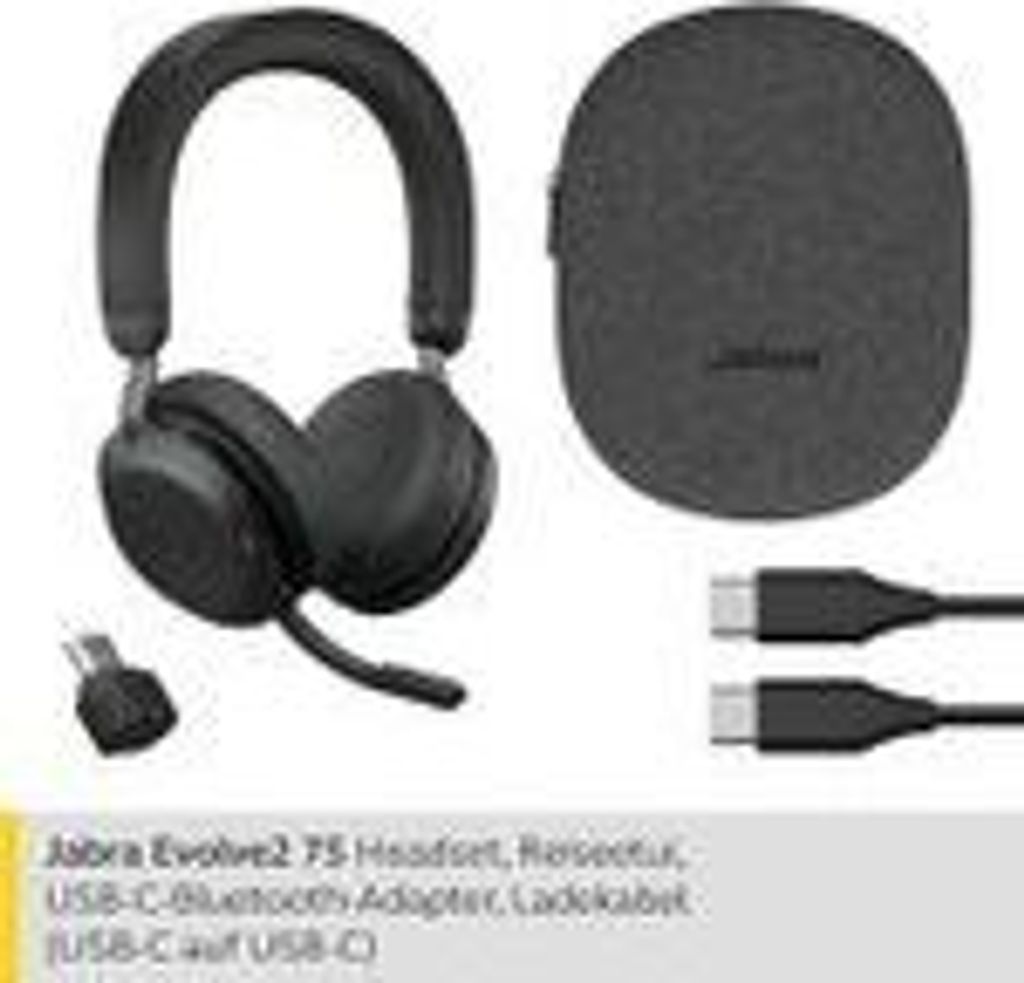 新品Jabra Evolve2 75 - USB-C MS Teams ブラック Amazon.co.jp: Jabra Evolve2 75 - USB-C MS Teams - ブラック