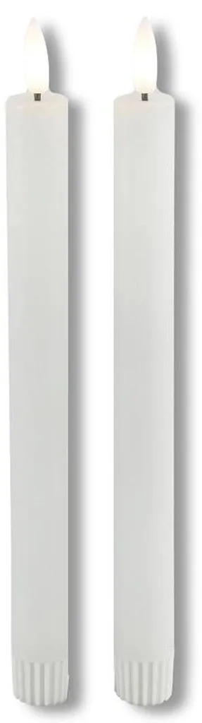 Bougies LED Blanches Effet Cire avec Télécommande - Lot de 2 Countryfield