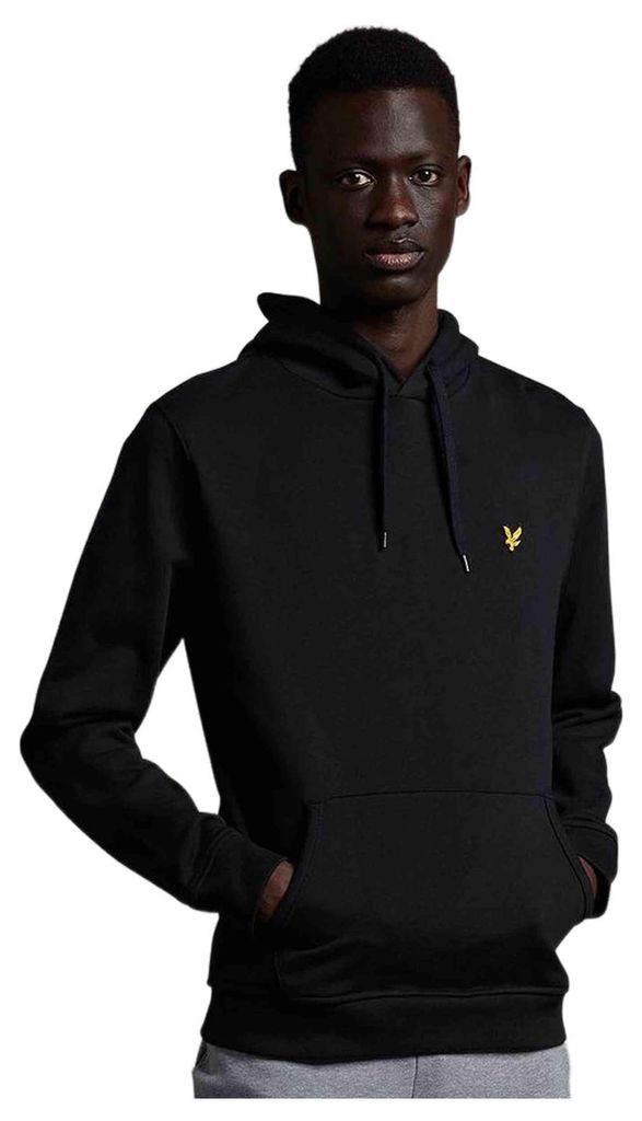 Lyle Scott Pánská fleecová mikina s kapucí Black : Velikost Obrázek produktu 
