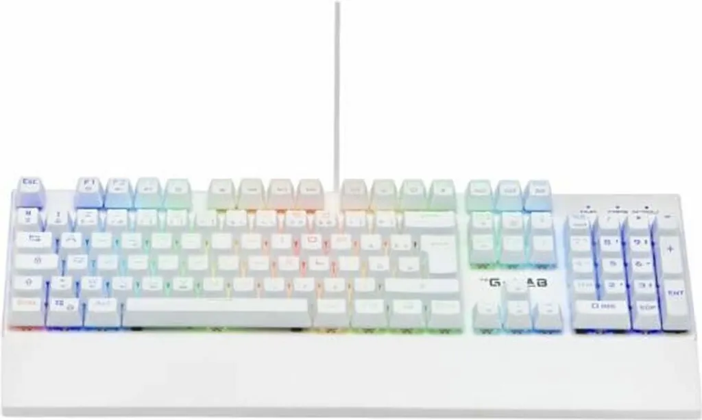 Clavier mécanique The G-Lab KEYZ RUBIDIUM Blanc Azerty pour Gaming - 2
