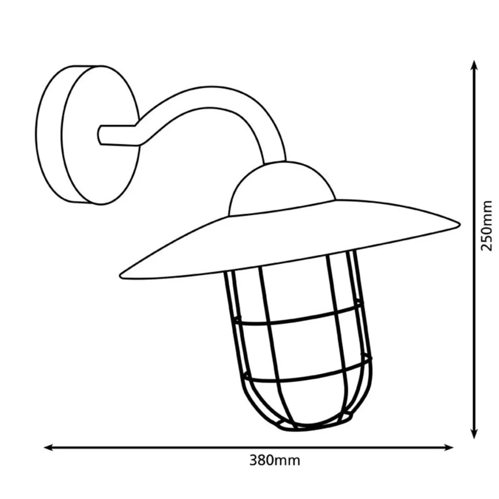 EGLO Melgoa 94792 Applique Murale d'Extérieur Noire Vintage E27 60W - 4