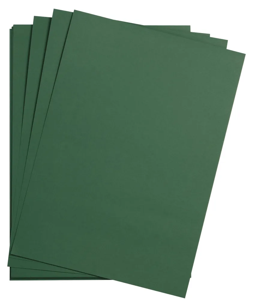 25 Fogli Cartoncino Clairefontaine Maya Verde Antico A4 185g