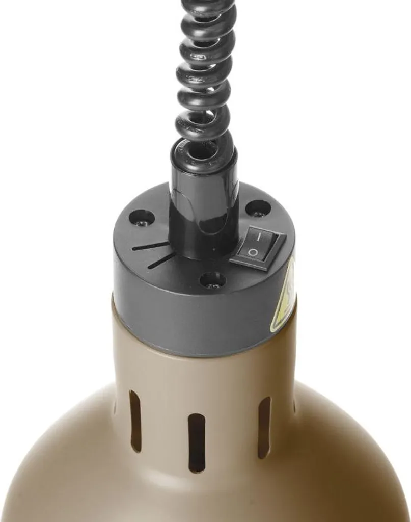 Lampe de maintien au chaud ajustable 230V beige Ø175mm design cylindre