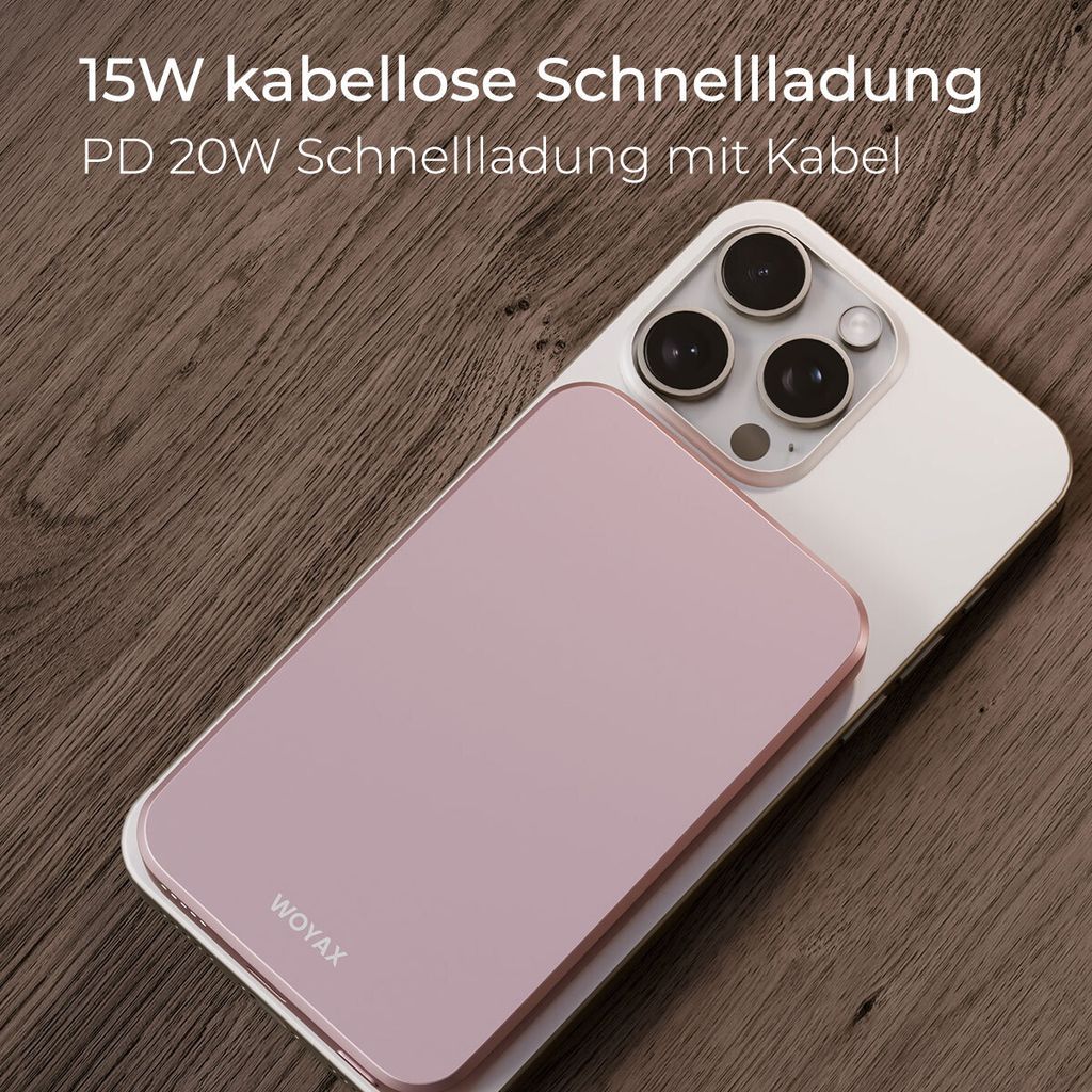 Woyax 20W 5000mAh Magnetische Powerbank MagSafe Ladegerät Produktbild 2