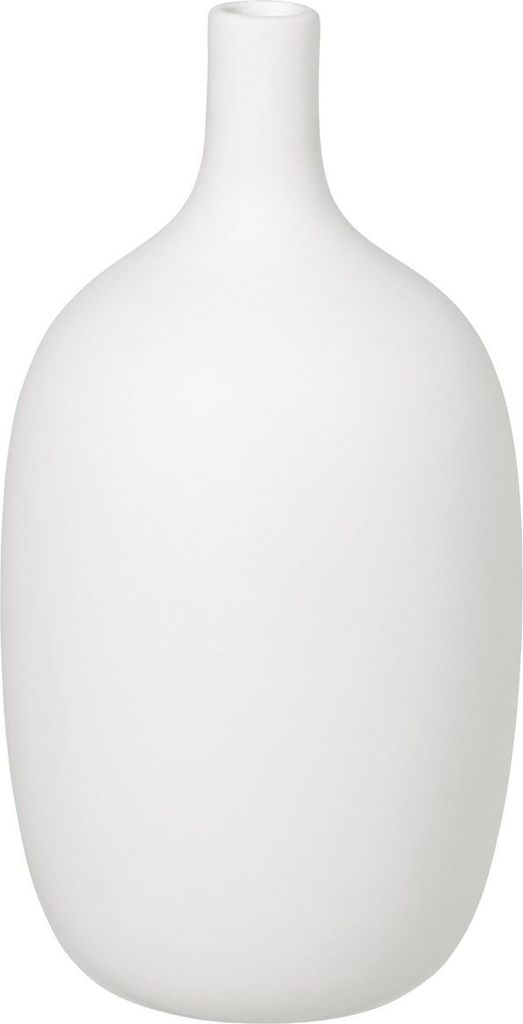 Blomus Vase Ceola, Dekovase, Blumenvase, Keramik, White, H 21 cm, D 11 cm, 66171