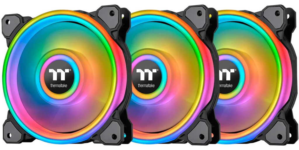 Thermaltake Riing Quad 12 RGB Ventilateur PC TT Premium Edition Noir
