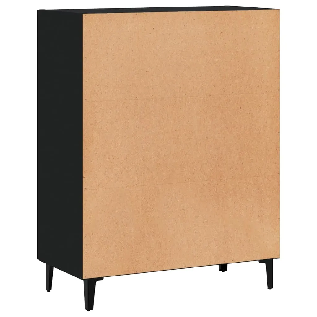 Vetrinetta Nera 90cm Mobili2025 | Cassettiera Multiuso Design - 8