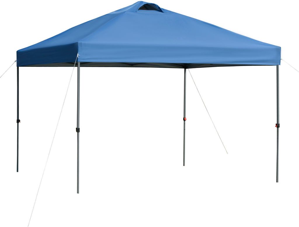 Outsunny Pavillon ca. 3x3m, wasserdicht Stabil Winterfest Pop-up Faltpavillon, UV Schutz, Faltbar Partyzelt, Gartenzelt mit Tasche, Gartenpavillon ...