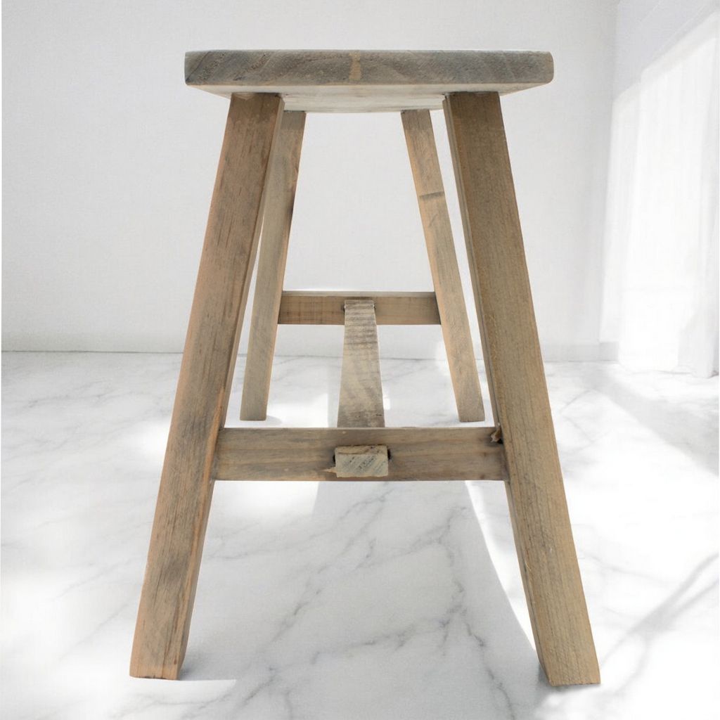 Deco lavička na kvety zo starého dreva - 58 cm - Malá Obrázok produktu 5